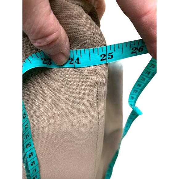 London Fog Maincoats Beige Khaki Tan Trench Coat Clipper Collar Size 46 - Picture 7 of 9